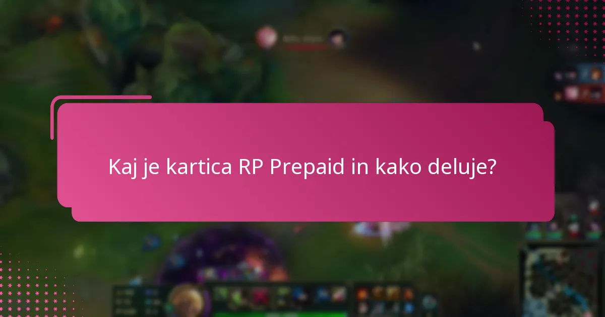 Kje lahko kupim kartico RP Prepaid?