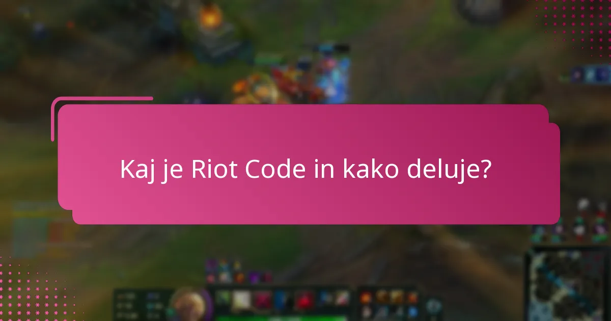 Kaj pravijo skupinske ocene o Riot Code?