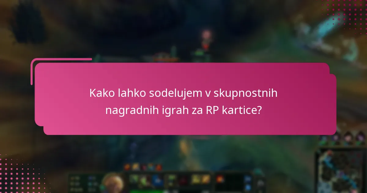 Kateri so uradni viri za RP kartice?