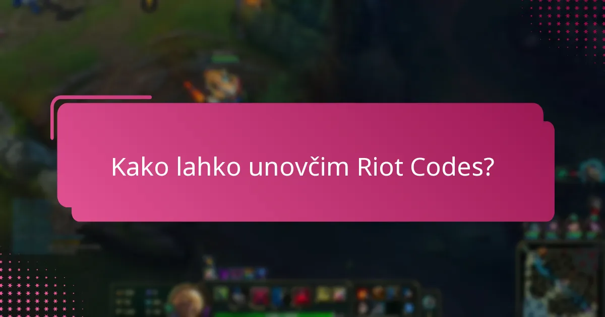Katere so običajne uporabniške izkušnje z Riot Code?